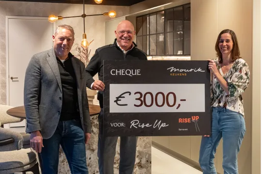 Actie levert geld op voor Rise Up